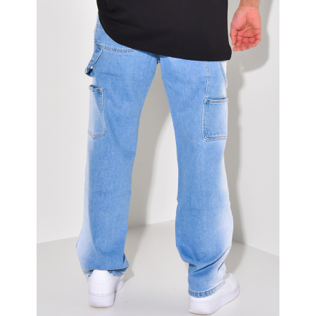 Jeans à empiècements bi-color Jeans à empiècements bi-color