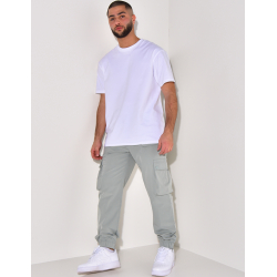 Pantalon cargo fin