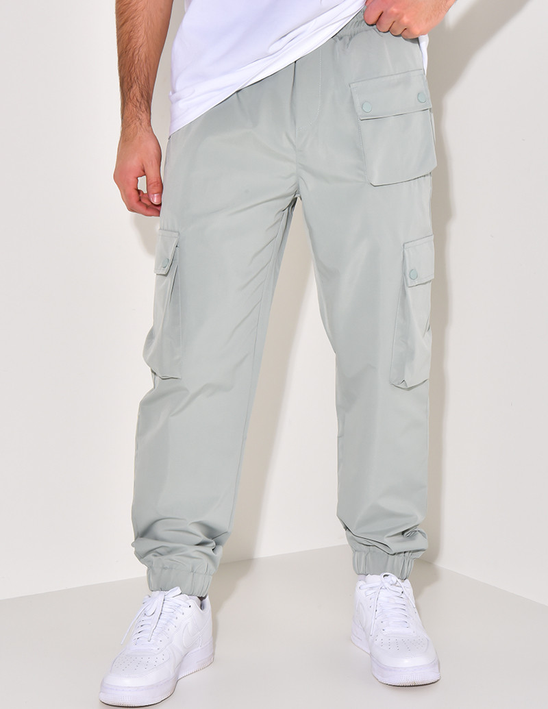 Pantalon cargo fin