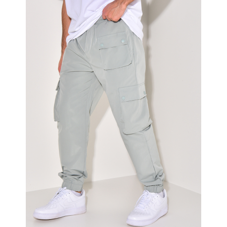 Pantalon cargo fin