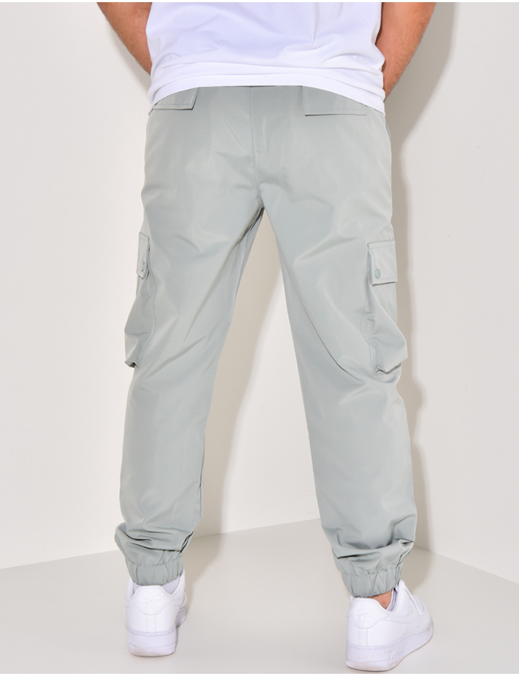 Pantalon cargo fin