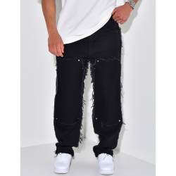 Jeans à empiècements effet déchiré Jeans à empiècements effet déchiré