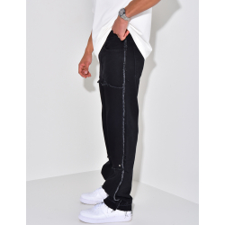 Jeans à empiècements effet déchiré Jeans à empiècements effet déchiré