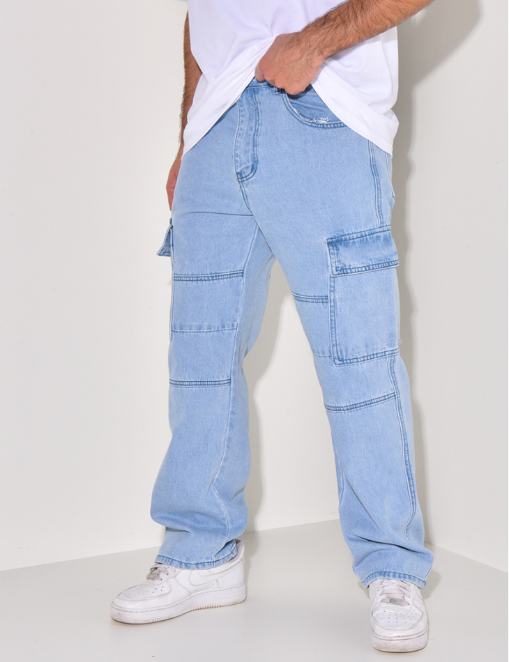 Jeans cargo à poches Jeans cargo à poches