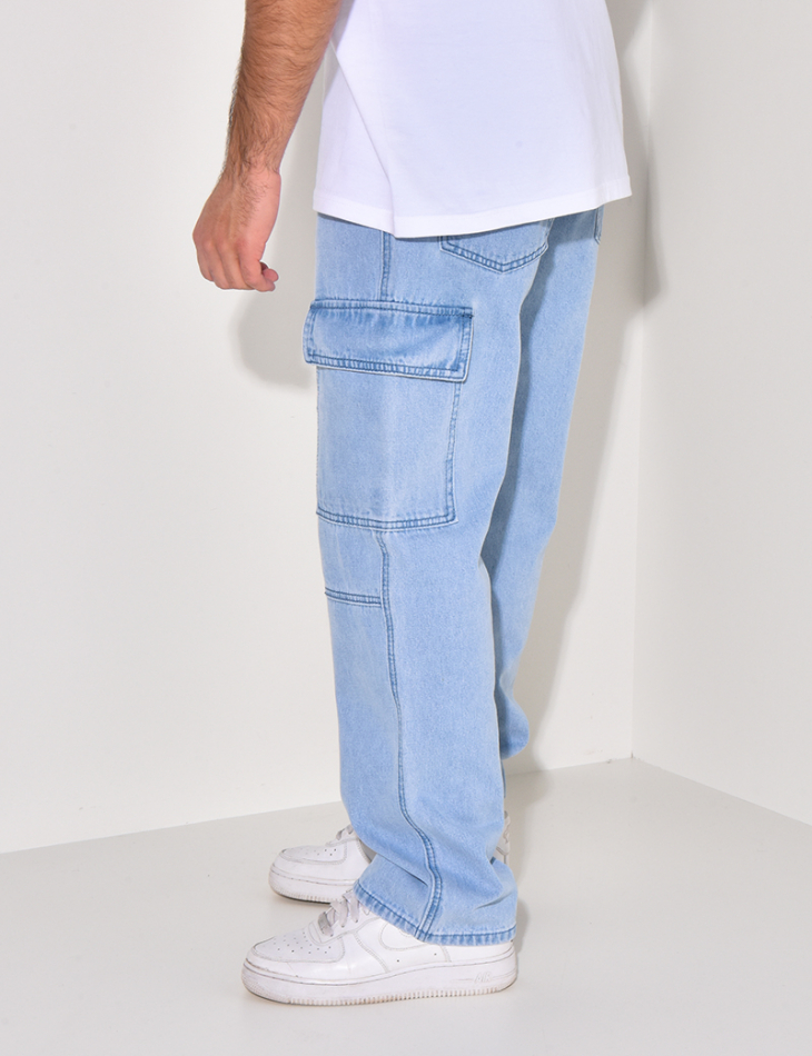Jeans cargo à poches Jeans cargo à poches