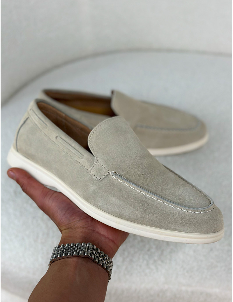 Mocassins en suédine