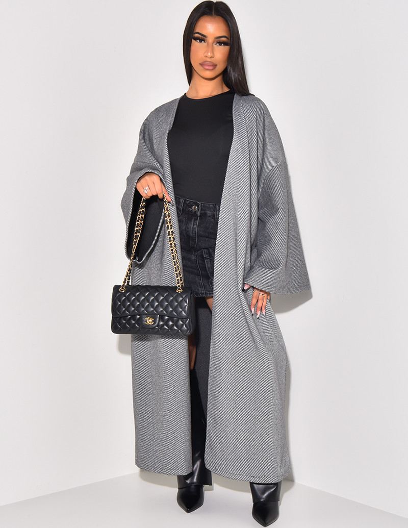 Kimono long et épais en feutrine