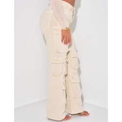 Jeans cargo stretchy multipoches