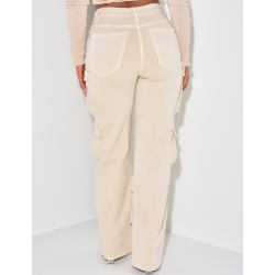 Jeans cargo stretchy multipoches