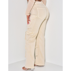Jeans cargo stretchy multipoches