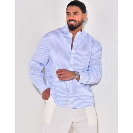 Chemise rayée manches longues