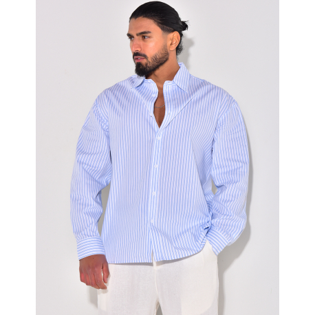 Chemise rayée manches longues Chemise rayée manches longues