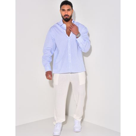 Chemise rayée manches longues Chemise rayée manches longues