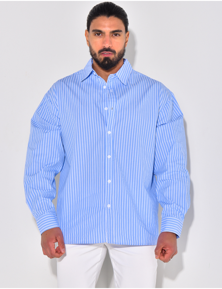 Chemise rayée manches longues Chemise rayée manches longues