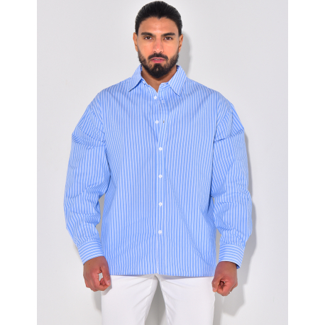 Chemise rayée manches longues Chemise rayée manches longues