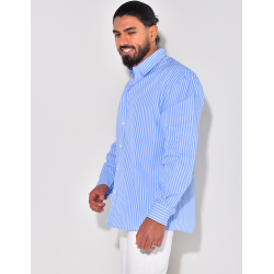Chemise rayée manches longues Chemise rayée manches longues