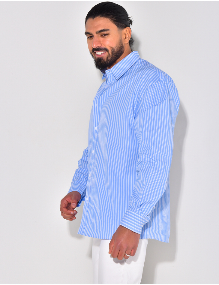 Chemise rayée manches longues Chemise rayée manches longues