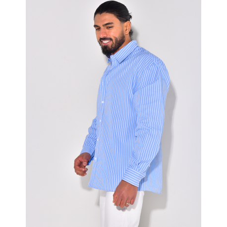 Chemise rayée manches longues Chemise rayée manches longues