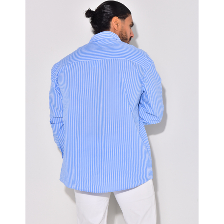 Chemise rayée manches longues Chemise rayée manches longues