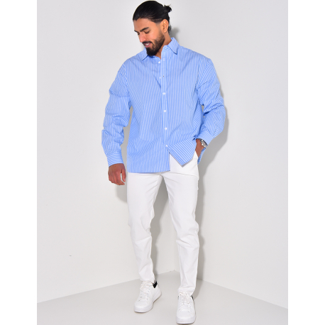Chemise rayée manches longues Chemise rayée manches longues