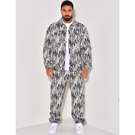 Ensemble aus Hemd und strukturierter Hose