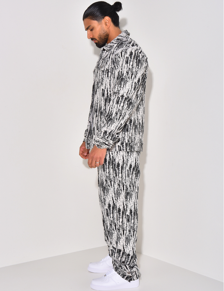 Ensemble chemise et pantalon texturé Ensemble chemise et pantalon texturé