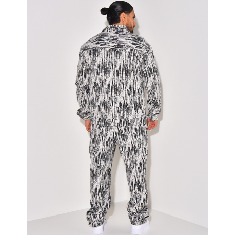 Ensemble chemise et pantalon texturé Ensemble chemise et pantalon texturé