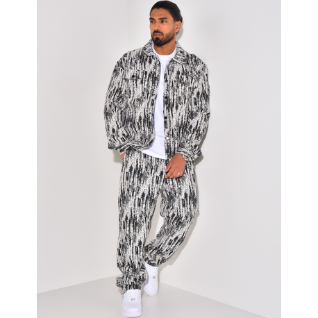 Ensemble chemise et pantalon texturé Ensemble chemise et pantalon texturé