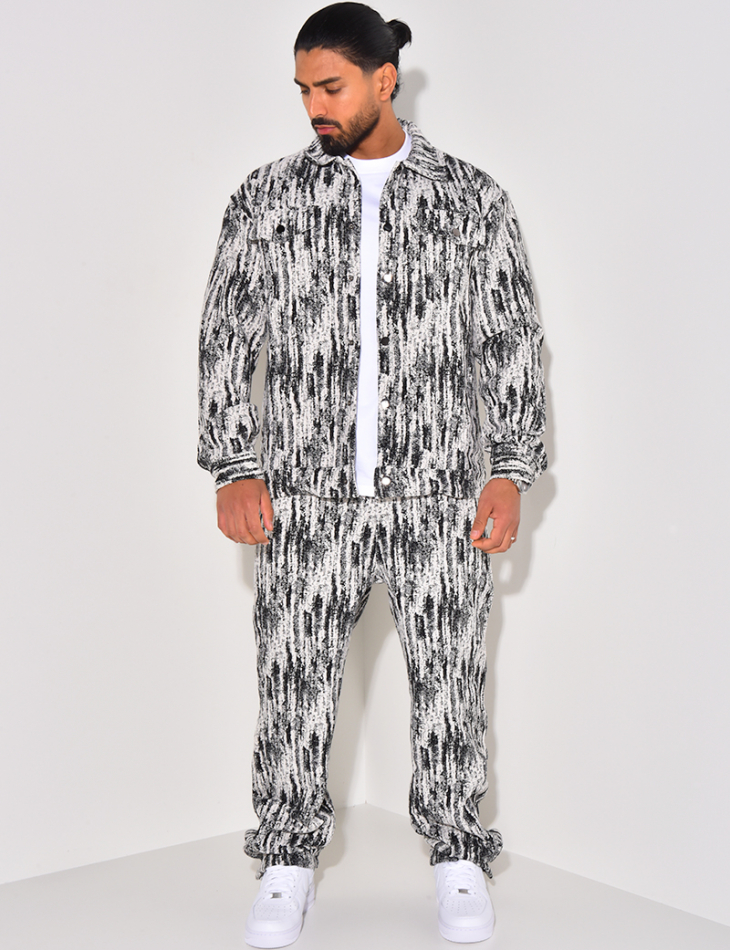 Ensemble chemise et pantalon texturé Ensemble chemise et pantalon texturé