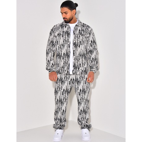 Ensemble chemise et pantalon texturé Ensemble chemise et pantalon texturé