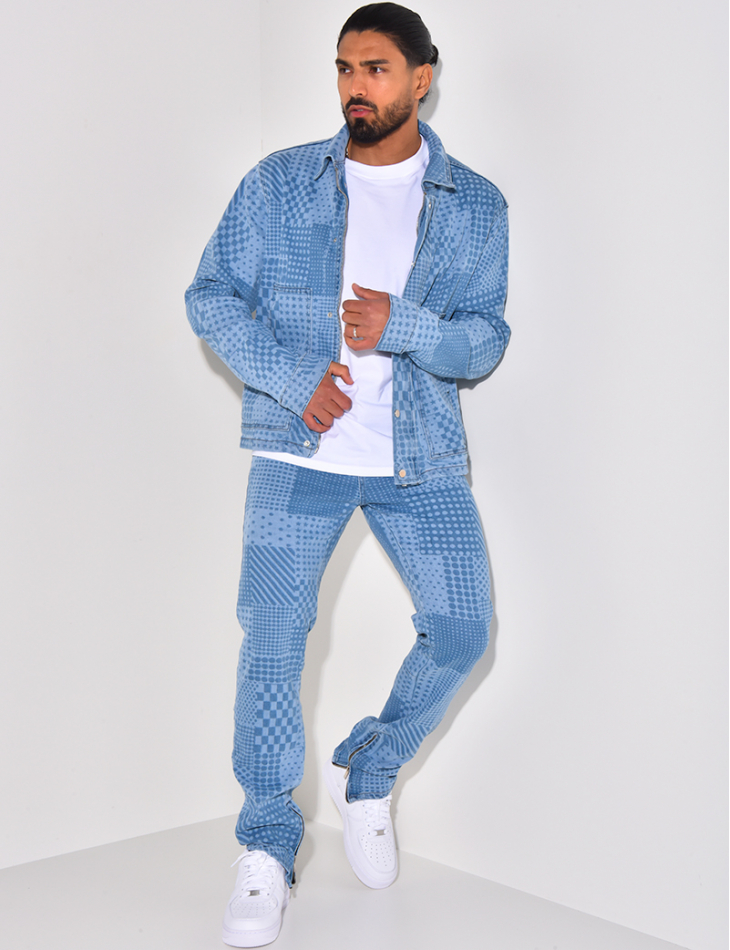 Patterned denim jacket Patterned denim jacket