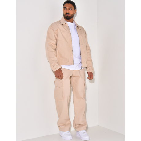 Cargo trousers and jacket set