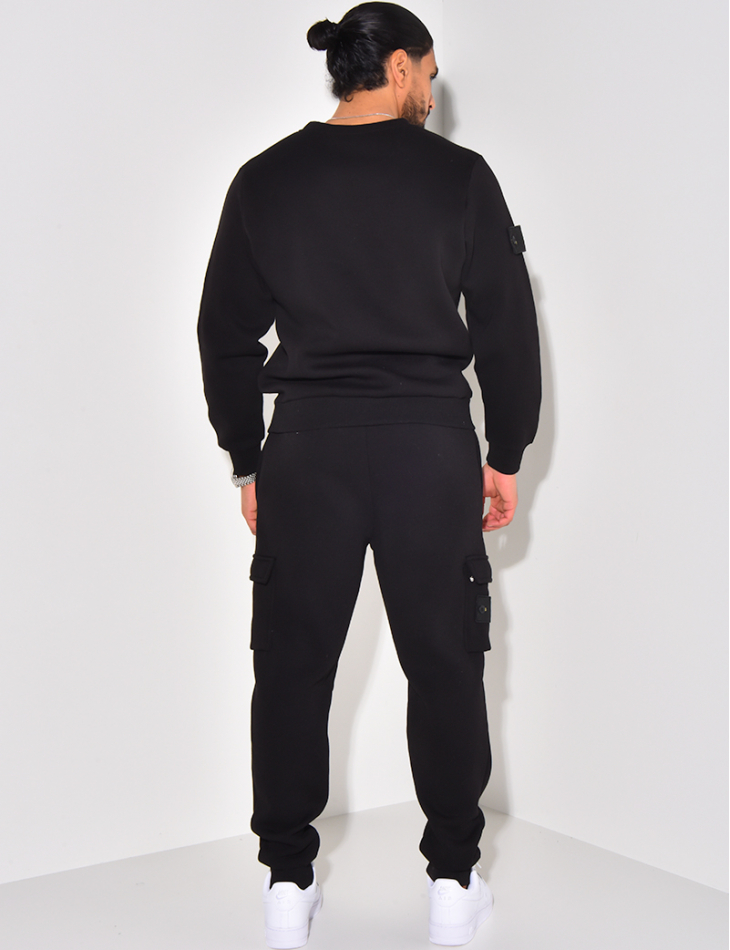 Fleece trousers and sweatshirt set Fleece trousers and sweatshirt set