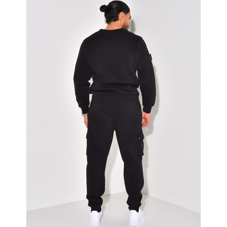 Fleece trousers and sweatshirt set Fleece trousers and sweatshirt set