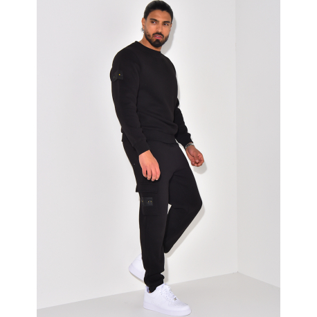 Fleece trousers and sweatshirt set Fleece trousers and sweatshirt set