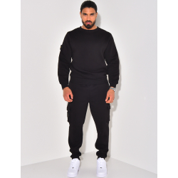 Fleece trousers and sweatshirt set Fleece trousers and sweatshirt set
