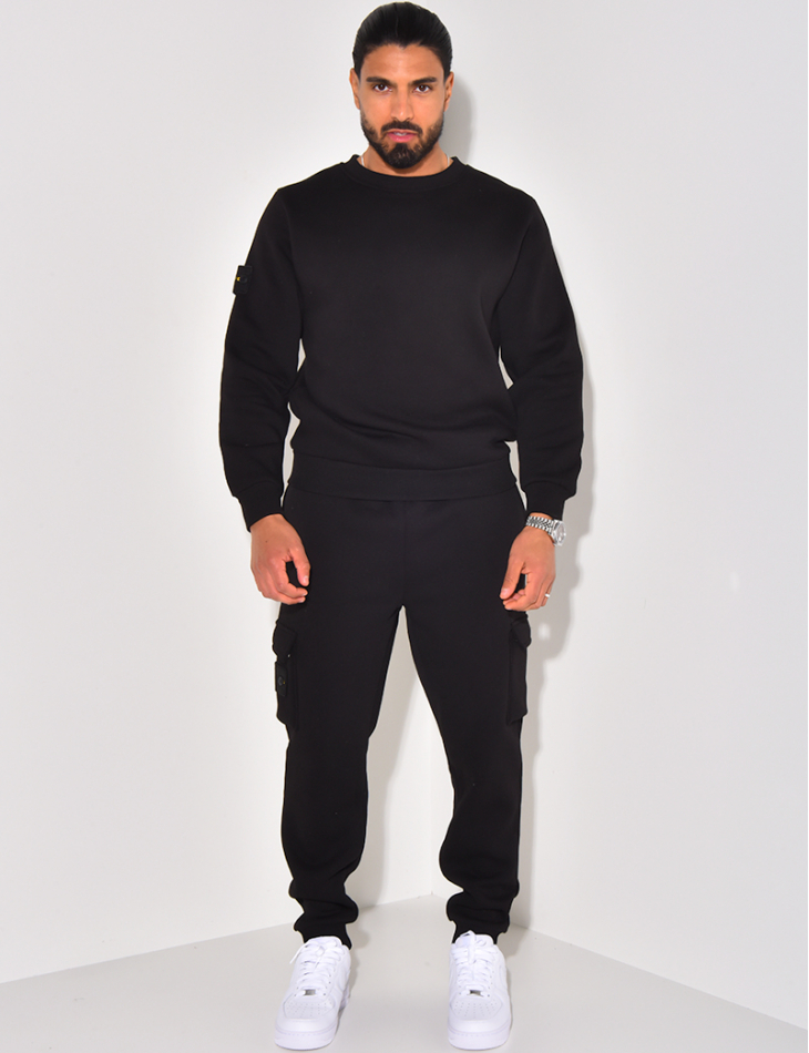 Fleece trousers and sweatshirt set Fleece trousers and sweatshirt set