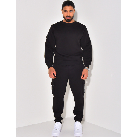 Fleece trousers and sweatshirt set Fleece trousers and sweatshirt set
