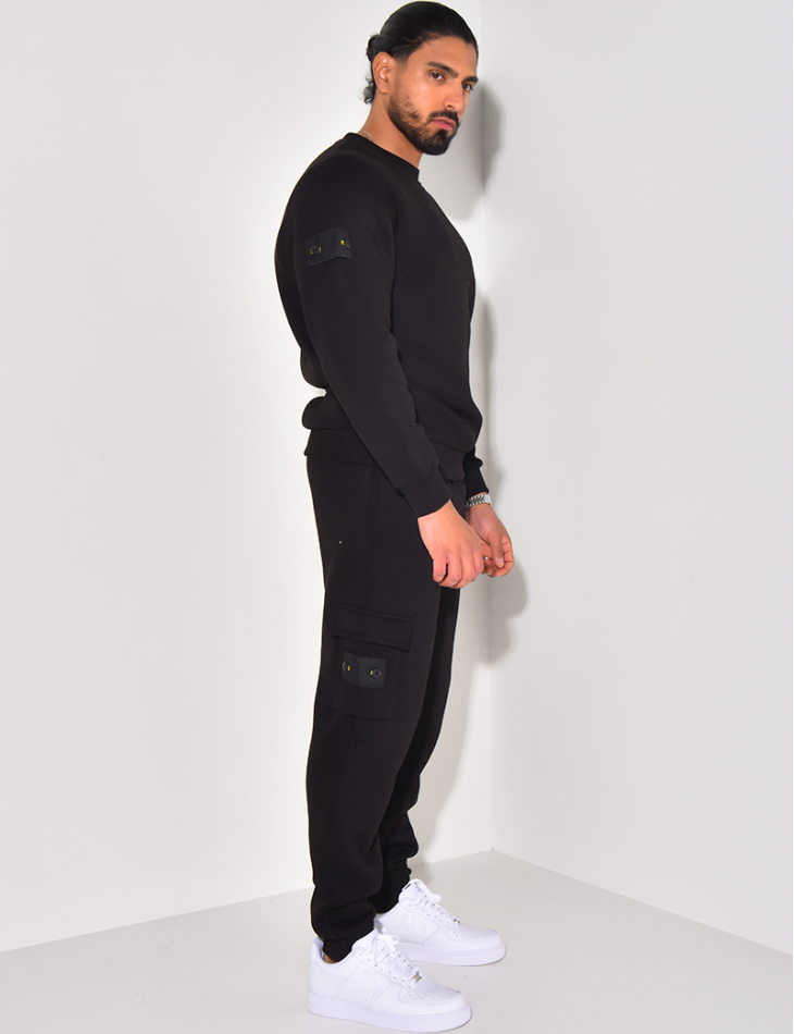 Fleece trousers and sweatshirt set Fleece trousers and sweatshirt set