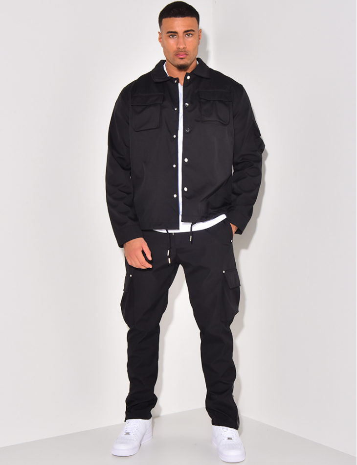  Shirt and trouser set with pockets