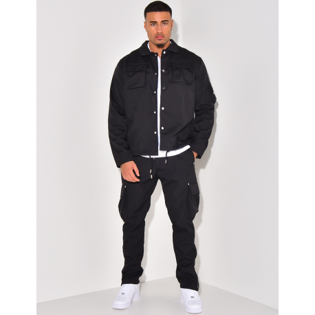  Shirt and trouser set with pockets