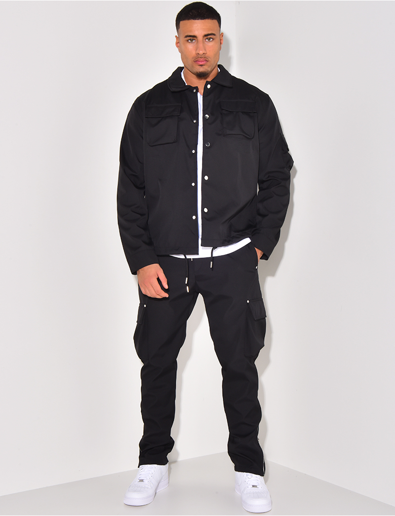 Hoodie occasionnel des hommes et l'ensemble de pantalon main image 1