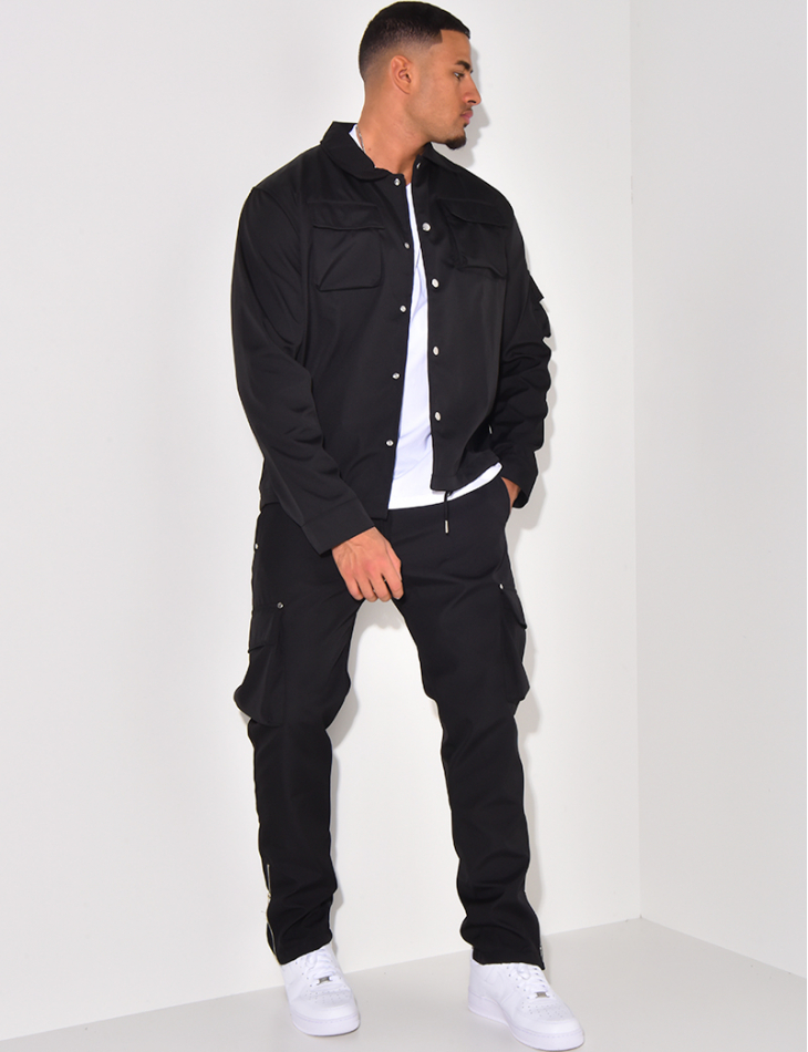 Ensemble chemise et pantalon à poches Ensemble chemise et pantalon à poches