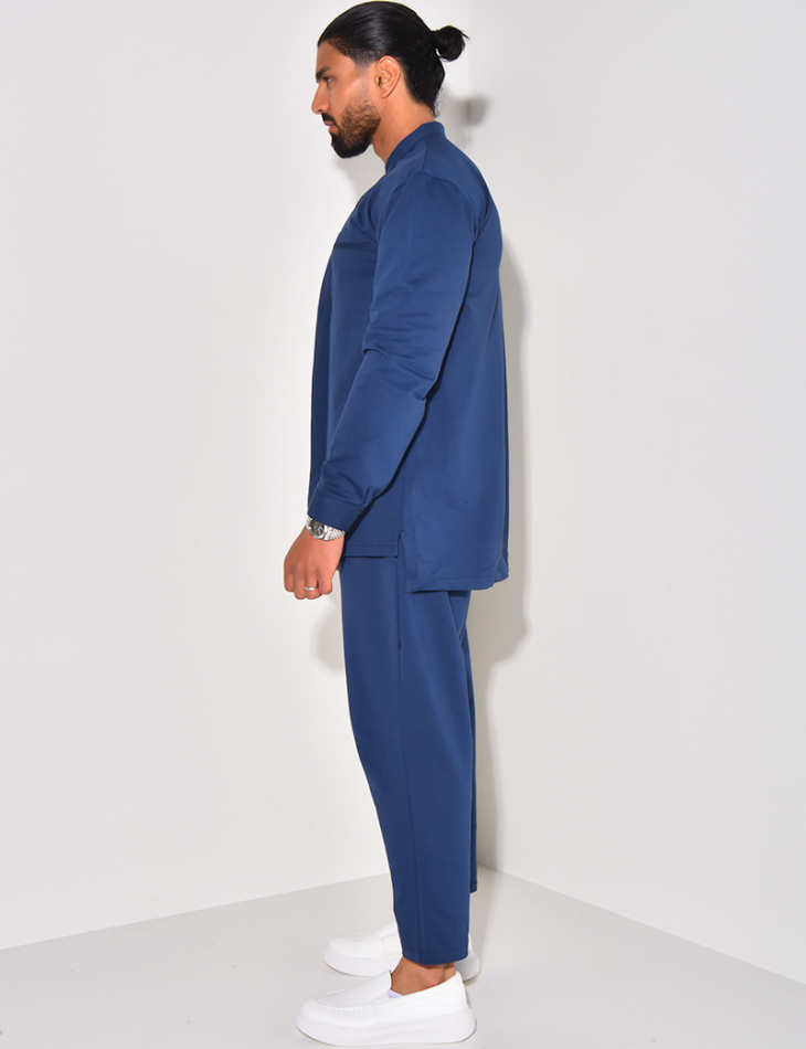 Ensemble pantalon et chemise à col rond Ensemble pantalon et chemise à col rond