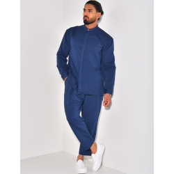 Ensemble pantalon et chemise à col rond Ensemble pantalon et chemise à col rond