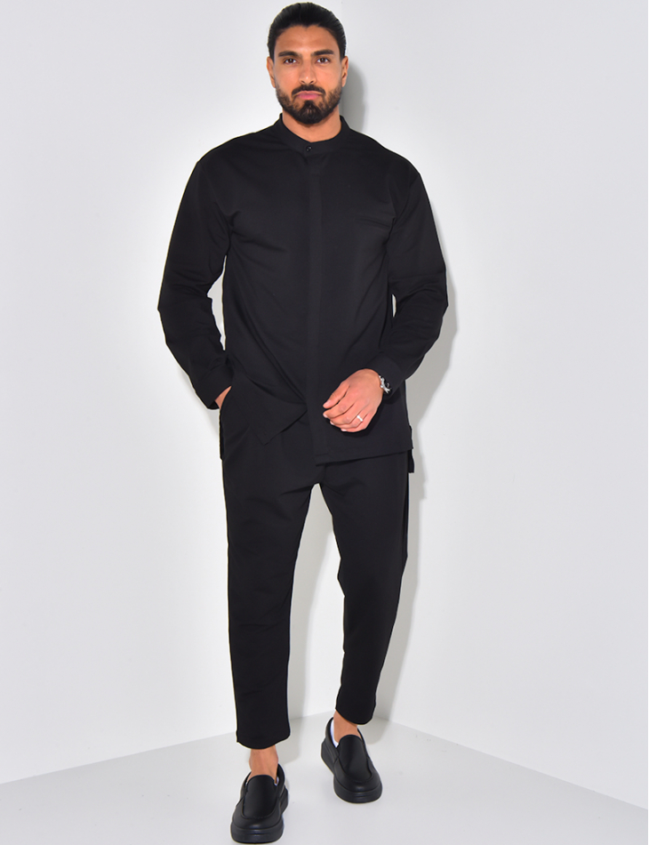 Ensemble pantalon et chemise à col rond Ensemble pantalon et chemise à col rond