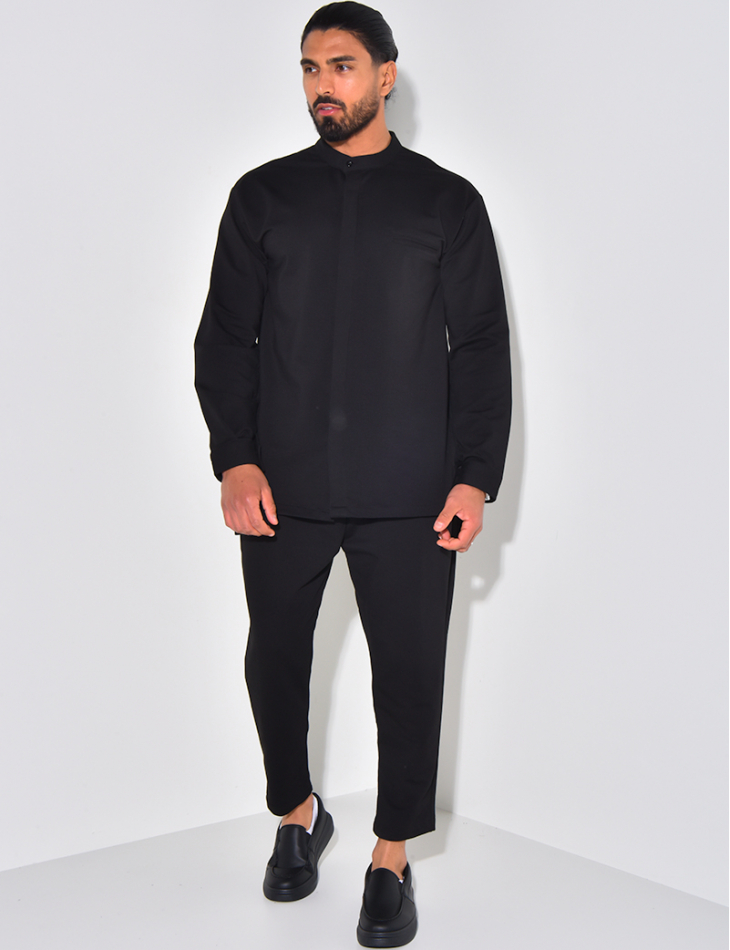 Ensemble pantalon et chemise à col rond Ensemble pantalon et chemise à col rond