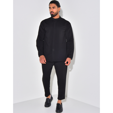 Ensemble pantalon et chemise à col rond Ensemble pantalon et chemise à col rond