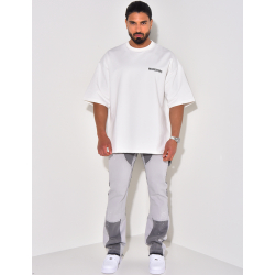 Jeans bi-color à empiècements Jeans bi-color à empiècements