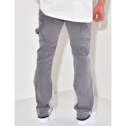 Jeans bi-color à empiècements Jeans bi-color à empiècements